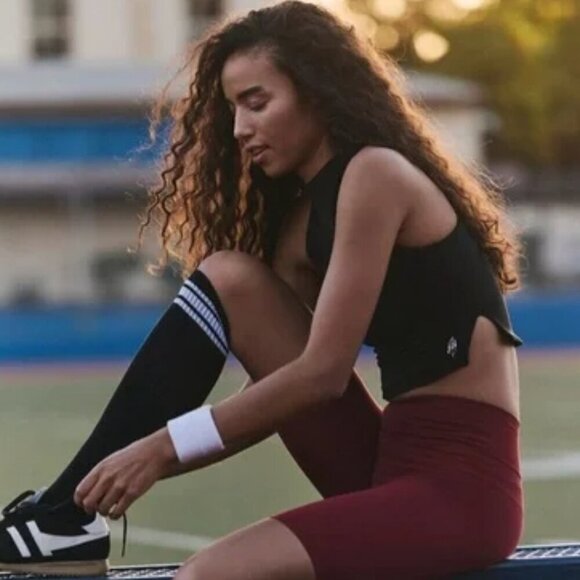 NWT FP Movement Epic Mock Neck Black Cami Tank Top - Picture 3 of 5